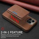 For iPhone 13 Pro Max BETOPNICE Horizontal Flip Detachable MagSafe Wallet Phone Case(Brown) - 3