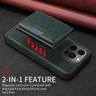 For iPhone 13 Pro BETOPNICE Horizontal Flip Detachable MagSafe Wallet Phone Case(Green) - 3
