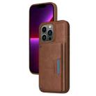 For iPhone 13 Pro BETOPNICE Horizontal Flip Detachable MagSafe Wallet Phone Case(Brown) - 1