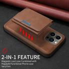 For iPhone 13 Pro BETOPNICE Horizontal Flip Detachable MagSafe Wallet Phone Case(Brown) - 3