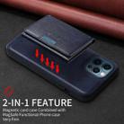 For iPhone 12 Pro Max BETOPNICE Horizontal Flip Detachable MagSafe Wallet Phone Case(Blue) - 3