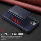 For iPhone 11 Pro Max BETOPNICE Horizontal Flip Detachable MagSafe Wallet Phone Case(Blue) - 3