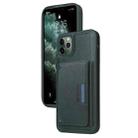 For iPhone 11 Pro Max BETOPNICE Horizontal Flip Detachable MagSafe Wallet Phone Case(Green) - 1