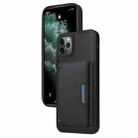 For iPhone 11 Pro Max BETOPNICE Horizontal Flip Detachable MagSafe Wallet Phone Case(Black) - 1