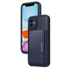 For iPhone 11 BETOPNICE Horizontal Flip Detachable MagSafe Wallet Phone Case(Blue) - 1