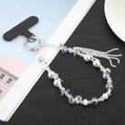 Tassel Crystal Chain Phone Anti-lost Short Lanyard(Purple) - 1