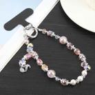 Fox Crystal Chain Phone Anti-lost Short Lanyard(Pink) - 1