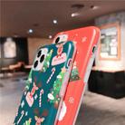 For iPhone 11 Christmas Cartoon Frosted Soft Protective Case with Rope(Red Big Elk) - 3