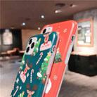For iPhone 11 Pro Christmas Cartoon Frosted Soft Protective Case with Rope(Green Bear) - 3