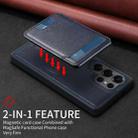 For Samsung Galaxy S25 Ultra 5G BETOPNICE Vertical Flip Detachable MagSafe Wallet Phone Case(Blue) - 3