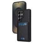 For Samsung Galaxy S25 Ultra 5G BETOPNICE Vertical Flip Detachable MagSafe Wallet Phone Case(Black) - 1