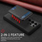 For Samsung Galaxy S25 Ultra 5G BETOPNICE Vertical Flip Detachable MagSafe Wallet Phone Case(Black) - 3