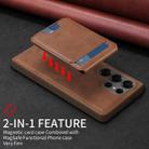 For Samsung Galaxy S25 Ultra 5G BETOPNICE Vertical Flip Detachable MagSafe Wallet Phone Case(Brown) - 3