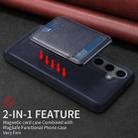 For Samsung Galaxy S24+ 5G BETOPNICE Vertical Flip Detachable MagSafe Wallet Phone Case(Blue) - 3