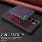For Samsung Galaxy S24+ 5G BETOPNICE Vertical Flip Detachable MagSafe Wallet Phone Case(Purple) - 3