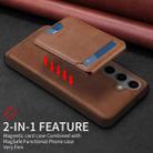 For Samsung Galaxy S24+ 5G BETOPNICE Vertical Flip Detachable MagSafe Wallet Phone Case(Brown) - 3