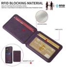 For Samsung Galaxy S24 FE 5G BETOPNICE Vertical Flip Detachable MagSafe Wallet Phone Case(Purple) - 2