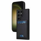 For Samsung Galaxy S23 Ultra 5G BETOPNICE Vertical Flip Detachable MagSafe Wallet Phone Case(Black) - 1