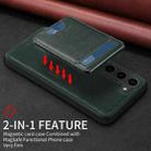 For Samsung Galaxy S23+ 5G BETOPNICE Vertical Flip Detachable MagSafe Wallet Phone Case(Green) - 3