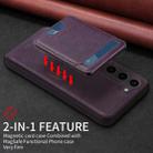 For Samsung Galaxy S23+ 5G BETOPNICE Vertical Flip Detachable MagSafe Wallet Phone Case(Purple) - 3