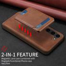 For Samsung Galaxy S23+ 5G BETOPNICE Vertical Flip Detachable MagSafe Wallet Phone Case(Brown) - 3