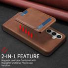 For Samsung Galaxy S23 FE 5G BETOPNICE Vertical Flip Detachable MagSafe Wallet Phone Case(Brown) - 3