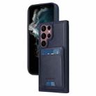 For Samsung Galaxy S22 Ultra 5G BETOPNICE Vertical Flip Detachable MagSafe Wallet Phone Case(Blue) - 1