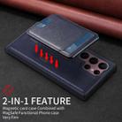 For Samsung Galaxy S22 Ultra 5G BETOPNICE Vertical Flip Detachable MagSafe Wallet Phone Case(Blue) - 3