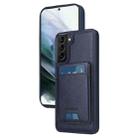 For Samsung Galaxy S21+ 5G BETOPNICE Vertical Flip Detachable MagSafe Wallet Phone Case(Blue) - 1
