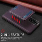 For Samsung Galaxy S21+ 5G BETOPNICE Vertical Flip Detachable MagSafe Wallet Phone Case(Purple) - 3