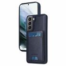 For Samsung Galaxy S21 5G BETOPNICE Vertical Flip Detachable MagSafe Wallet Phone Case(Blue) - 1