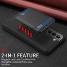 For Samsung Galaxy S21 5G BETOPNICE Vertical Flip Detachable MagSafe Wallet Phone Case(Black) - 3