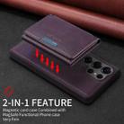 For Samsung Galaxy S25 Ultra 5G BETOPNICE Horizontal Flip Detachable MagSafe Wallet Phone Case(Purple) - 3