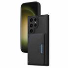 For Samsung Galaxy S23 Ultra 5G BETOPNICE Horizontal Flip Detachable MagSafe Wallet Phone Case(Black) - 1