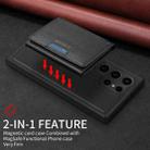 For Samsung Galaxy S23 Ultra 5G BETOPNICE Horizontal Flip Detachable MagSafe Wallet Phone Case(Black) - 3