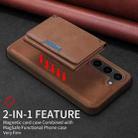 For Samsung Galaxy S23 5G BETOPNICE Horizontal Flip Detachable MagSafe Wallet Phone Case(Brown) - 3