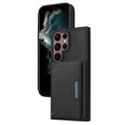 For Samsung Galaxy S22 Ultra 5G BETOPNICE Horizontal Flip Detachable MagSafe Wallet Phone Case(Black) - 1