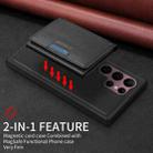 For Samsung Galaxy S22 Ultra 5G BETOPNICE Horizontal Flip Detachable MagSafe Wallet Phone Case(Black) - 3