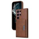 For Samsung Galaxy S22 Ultra 5G BETOPNICE Horizontal Flip Detachable MagSafe Wallet Phone Case(Brown) - 1