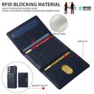 For Samsung Galaxy S22 5G BETOPNICE Horizontal Flip Detachable MagSafe Wallet Phone Case(Blue) - 2