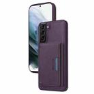 For Samsung Galaxy S21+ 5G BETOPNICE Horizontal Flip Detachable MagSafe Wallet Phone Case(Purple) - 1