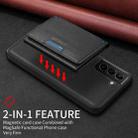 For Samsung Galaxy S21+ 5G BETOPNICE Horizontal Flip Detachable MagSafe Wallet Phone Case(Black) - 3