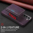 For Samsung Galaxy S21 5G BETOPNICE Horizontal Flip Detachable MagSafe Wallet Phone Case(Purple) - 3