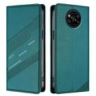 For Xiaomi Poco X3 Pro / Poco X3 Embossed Multi-functional Wallet Retro Leather Phone Case(Dark Green) - 2