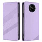 For Xiaomi Poco X3 Pro / Poco X3 Embossed Multi-functional Wallet Retro Leather Phone Case(Light Purple) - 2
