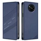 For Xiaomi Poco X3 Pro / Poco X3 Embossed Multi-functional Wallet Retro Leather Phone Case(Dark Blue) - 2