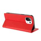 For Xiaomi Mi 11 Lite / 5G NE Embossed Multi-functional Wallet Retro Leather Phone Case(Red) - 3