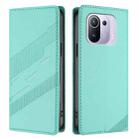 For Xiaomi Mi 11 Pro Embossed Multi-functional Wallet Retro Leather Phone Case(Mint Green) - 2