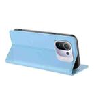 For Xiaomi Mi 11 Pro Embossed Multi-functional Wallet Retro Leather Phone Case(Light Blue) - 3