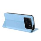 For Xiaomi Mi 11 Ultra Embossed Multi-functional Wallet Retro Leather Phone Case(Light Blue) - 3